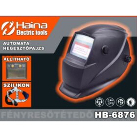 Haina HB-6876 Automata Fényresötétedő Hegesztőpajzs  Welding Helmet Solar Powered Auto Darkening 