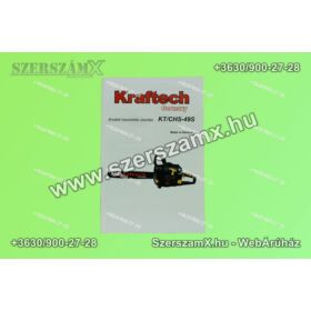 KrafTech KT-498 Robanómotoros Láncfűrész 4,9Lóerő