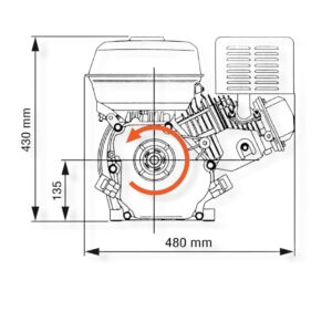 EuroMotor M61 15Lóerő Benzines Motor 410ccm 4ütemű - Önindítós