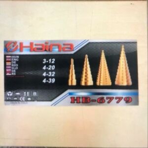 Haina HB-6779 Lépcsősfúró készlet 4db-os HSS acél