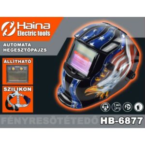 Haina HB-6877 Automata Fényresötétedő Hegesztőpajzs Sas mintás Welding 