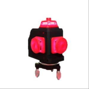 Haina HM7292 Akkumulátoros Önbeállós 12-Vonalas Szintező Lézer Piros 3D -360° -2x Aksi